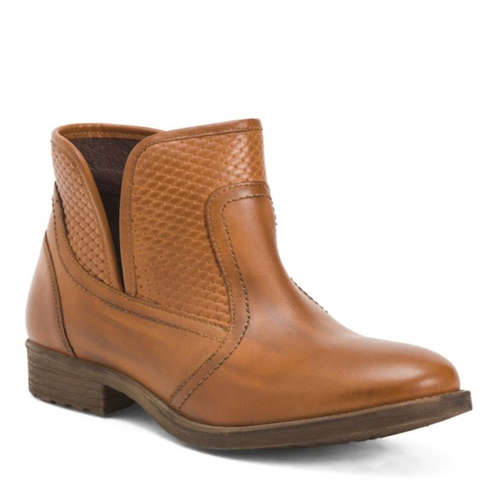 Bed/Stu Roan Leather Gossip Booties Slip-On Lightweight Size 10 US NIB